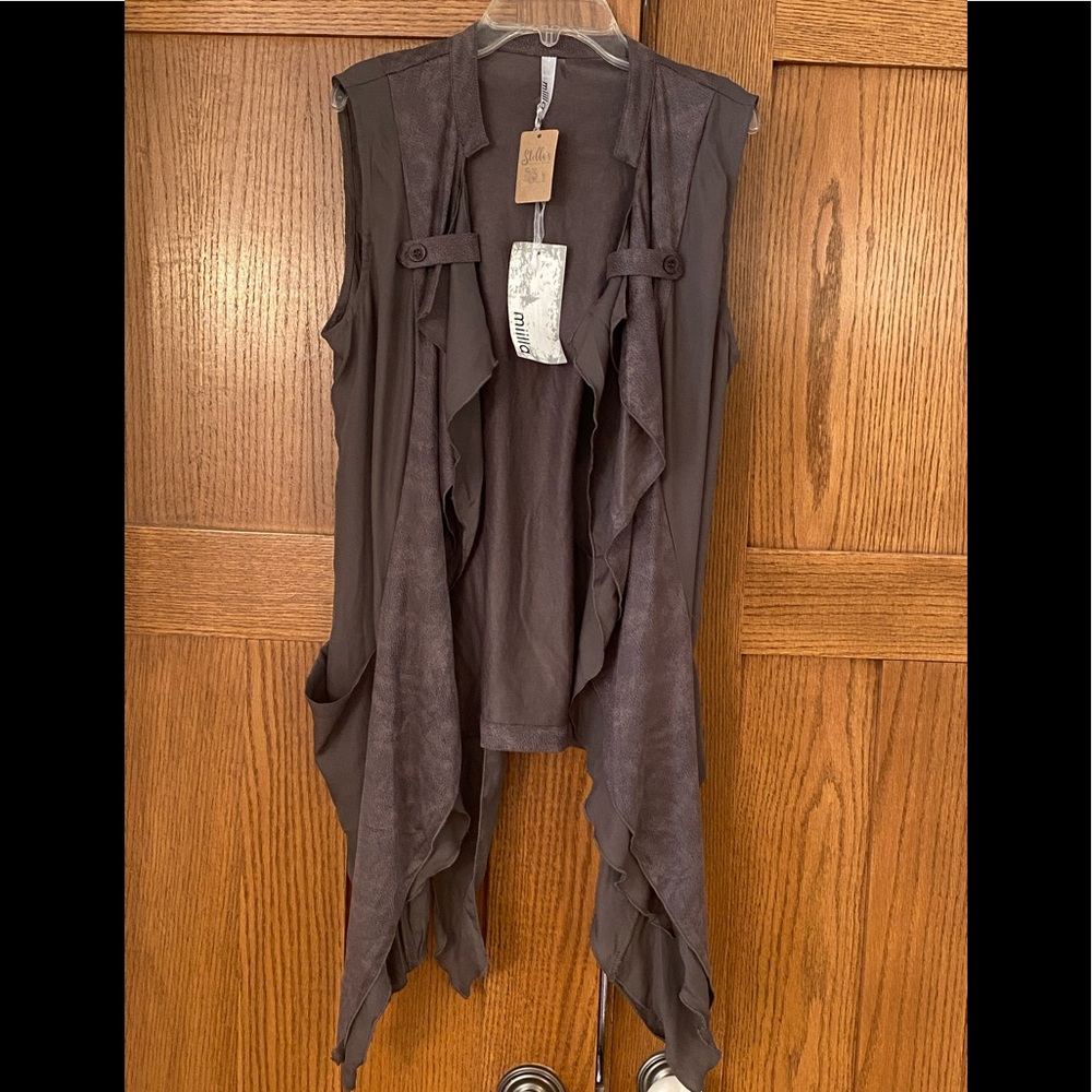 NWT Miilla Drape Front Vest
